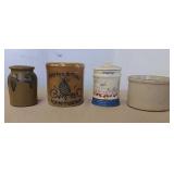 Stoneware containers, morter, and other