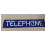 Glass Telephone sign (out of phone both)