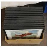 12 Framed airplane prints
