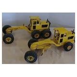 2 Tonka road grader toys