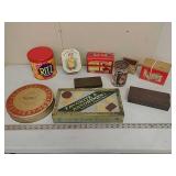 Biscuit, crackers, chocolate tins