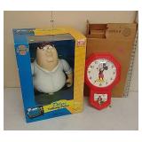 Talking Peter and Mickey Mouse clock