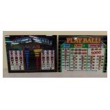 2 glass slot machine plates