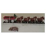 Cast iron  Clydesdale wagon team
