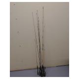 Assorted fishing poles