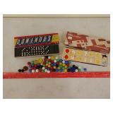 Marbles and dominoes