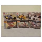 6 model car kits unopened