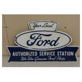 SST embossed Ford Service Station sign