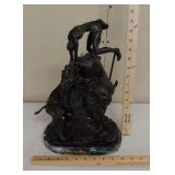 Bufallo Horse F. Remington statue