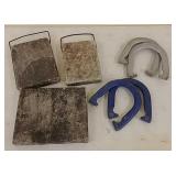 Carriage foot warmers and horseshoes