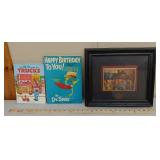 Framed Harley Davidson tile & Children