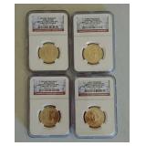 4 president $1 coins