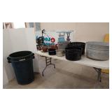 Trashcans, planters, & pots