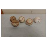 Baseballs some signed