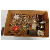 Cufflinks, costume jewelry, tie clips, and more