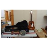 Folk art instrument & guitar