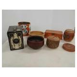 Wooden bowls, Browning camera, & more