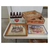 Beer and beverage advertising pieces