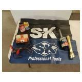 Advertising tins, tester, flashlight, & more