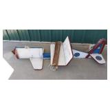 Wooden airplane swing