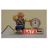 Blatz clock advertising piece
