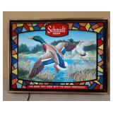 Schmidt light up advertising sign