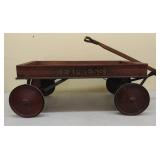 Express wooden wagon w/ metal bed.
