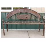 Metal Ford bench