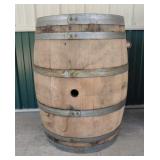Banded oak barrels