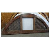 Architectural wooden window Arch w/ lattice work