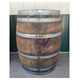 Banded oak barrel