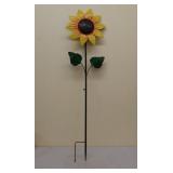 Tin art sunflower wind spinner