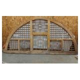 Architectural wooden window Arch w/ lattice work