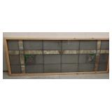 Large lead paned window