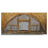 Architectural wooden window Arch w/ lattice work