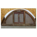 Architectural wooden window Arch w/ lattice work