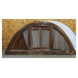 Architectural wooden window Arch w/ lattice work