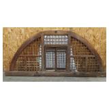 Architectural wooden window Arch w/ lattice work