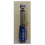 Visible Pure gas pump tin art