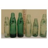 6 marble bottles