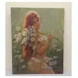 Frank M. Tauriello Daisy Lady oil on canvas