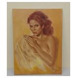 Leo Jansen Red Haired Lady oil on canvas