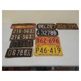 Wisconsin license plates 1922---1954