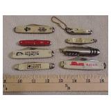 8 Advertising pocket knives