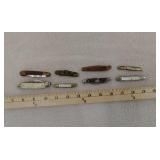 8 small pocket knives