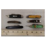 6 pocket knives