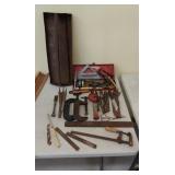 Tools,  clamps, oil cans, and more
