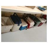 Assortment of coolers