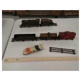 Train cars and track