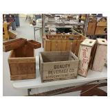 Assorted ad crates